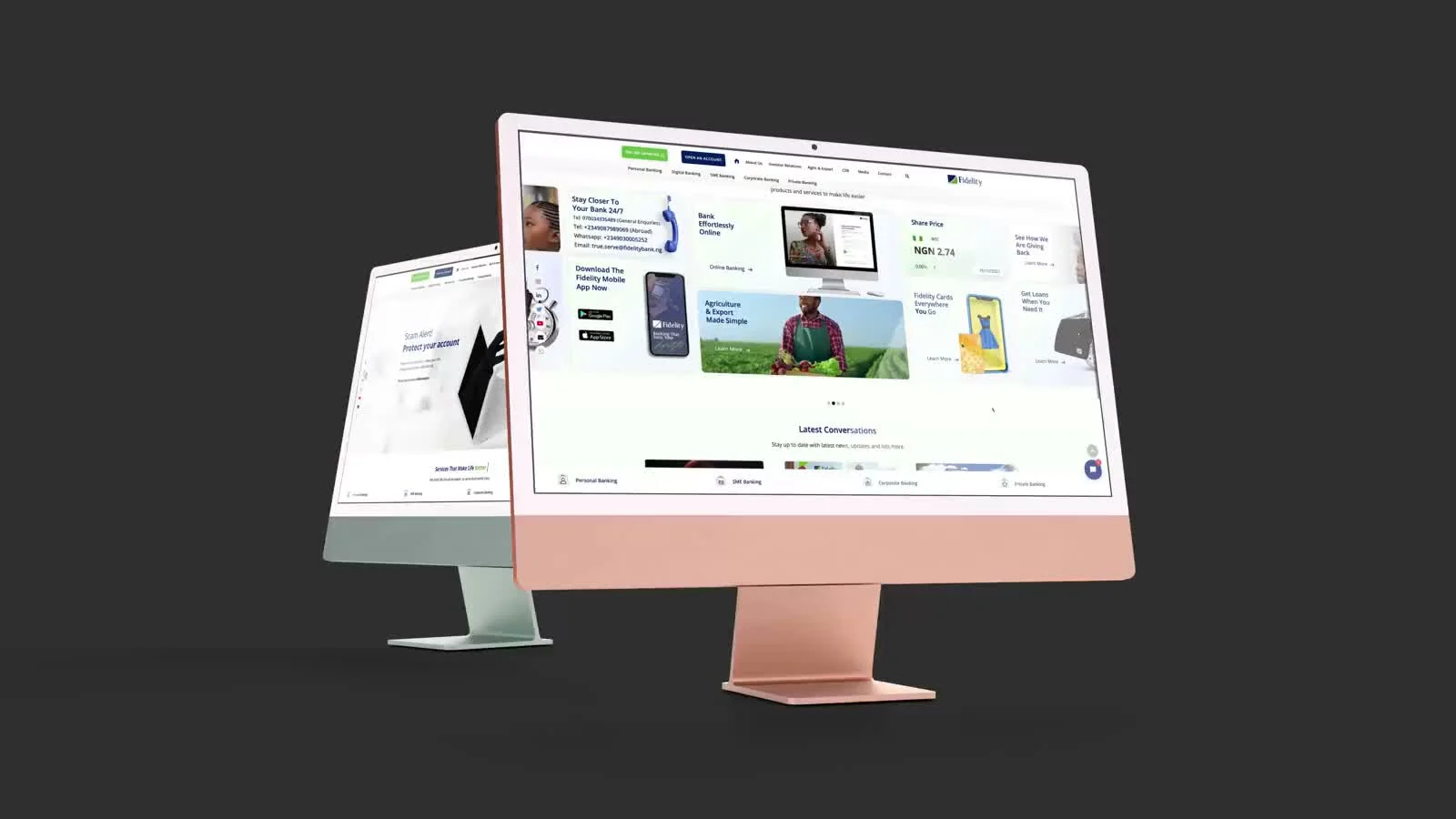 Fidelity Bank screens